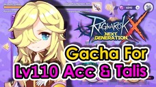 [ROX] Finally Lv110. Dismantle All My Instance Equip To Gacha Lv110 Acc & Talisman | KingSpade