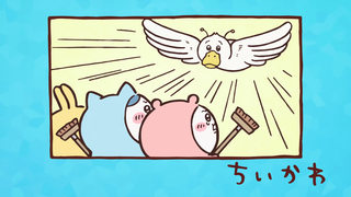 chiikawa154话【中字】|天杀的奇美拉咬住了乌萨奇，宝宝的腿都要蹬出火星子了