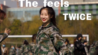 【TWICE】The feels ｜What is it like to sing the song of the jumping rabbit at the military training ar