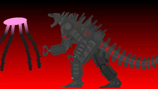 sky tentacle vs mecha  godzilla