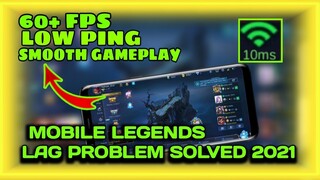 ⚙NO MORE LAG | MOBILE LEGENDS LAGGING PROBLEM SOLVED 2021⚙