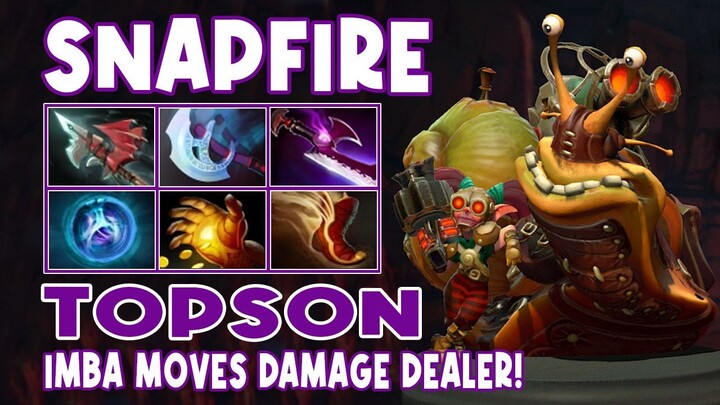 Snapfire Topson Gameplay IMBA MOVES DAMAGE DEALER - Dota 2 Gameplay - Daily Dota 2 TV