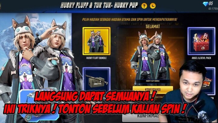 SPIN DRAGON GATE HUSKY FLUFF & TUK TUK HUSKY PUP FREE FIRE