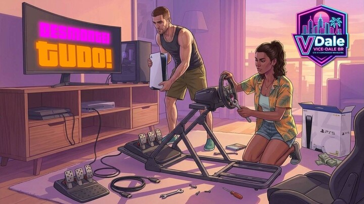 MADRUGADA ADENTRO MONTANDO O SETUP DO PS5! (Deu Trabalho...)