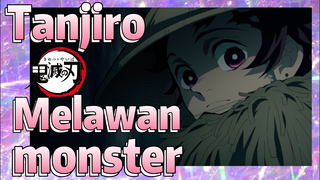 Tanjiro Melawan monster