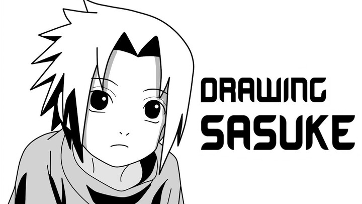 Menggambar Little Uchiha Sasuke (Anime Drawing) by OST ANIME ID