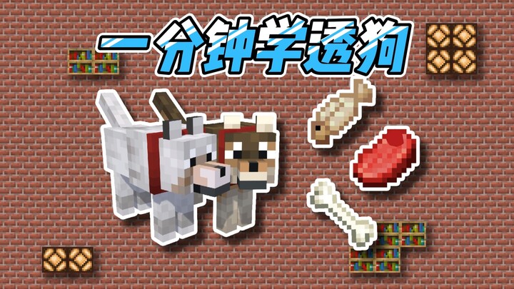 Master Dogs in 1 Minute! Minecraft Tutorial (Wolves & Dogs Edition)