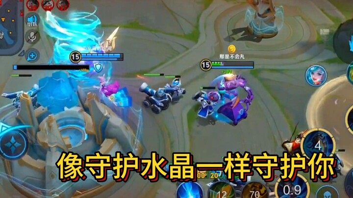 I’ve grown up now—I’ll protect you just like I once protected the crystal.