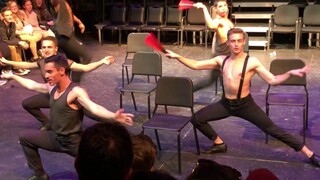 【Chicago / Chicago】 Cell Block Tango Folding Fan Phiên bản dành cho nam giới Ký tự tiếng Trung