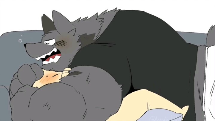 Do you want to have a big wolf to sleep with you?