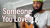 Healing is a smokey voice! Kneeling for the cover of "Someone You Loved"