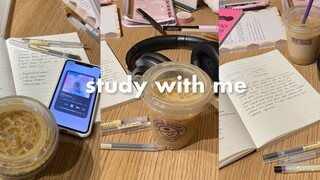 Study Vlog｜和我一起在咖啡厅学习｜galacsea