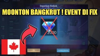 EVENT DIAMOND GRATIS KANADA DI FIX MOONTON !! MOONTON BENERAN RUGI