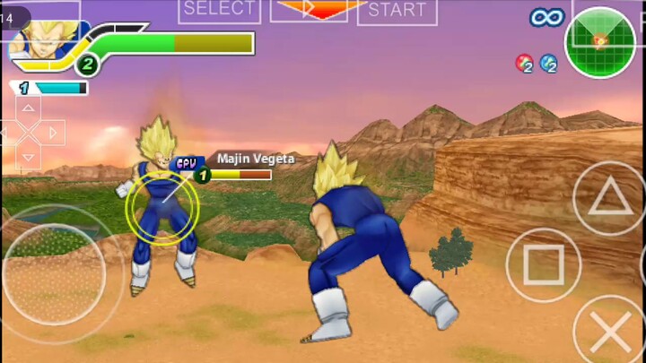 vegeta vs majin vegeta
