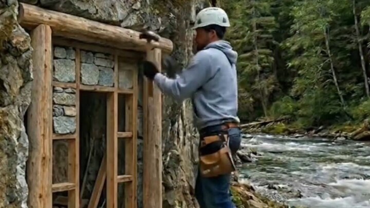 I Built a Secret Underground Luxury Home in a Rock Mountain! 😱⛰️ #undergroundhouse #cavehouse #time