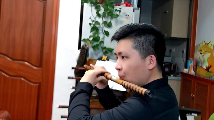 "Croatian Rhapsody" was covered with bamboo flute in Chinese style