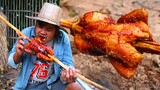 Roasted Chicken bbq recipe - Best Cooking Chicken Honey eat with Chili Sauce