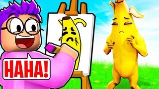 GUESS MY DRAWING Picture Game CHALLENGE In ROBLOX DOODLE TRANSFORM!? (FORTNITE IN REAL LIFE!)