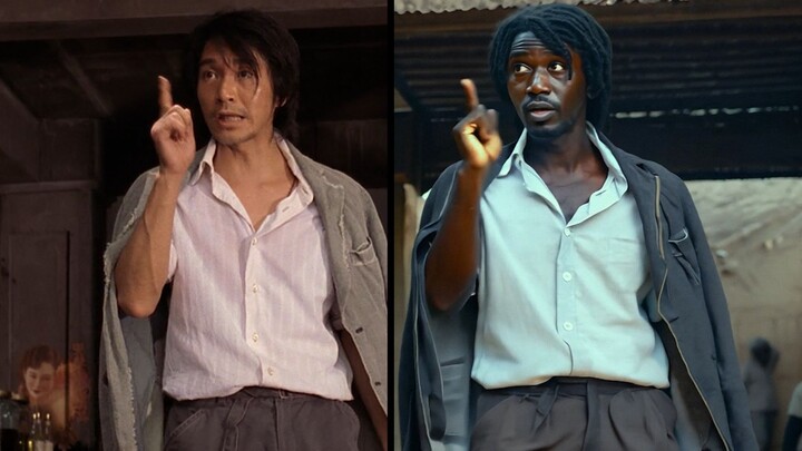 African black people imitate Stephen Chow's "Kung Fu Hustle"