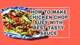 CHICKEN CHOP SUEY EASY RECIPE  Lhynn Cuisine