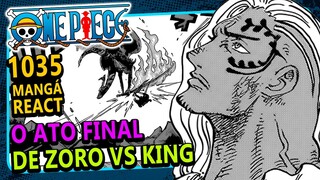 ZORO VS KING: ARMAMENTO DO REI!!! (One Piece 1035 | Mangá React)