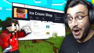 I ORDERED REAL ICE CREAM FROM MINECRAFT