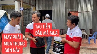 Khương Dừa chơi xấu livestream bán thùng sơn không ai mua bắt ép bạn thân phải mua !!!