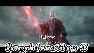 Renegade immortal eps 48 PV || Wang lin makin brutal