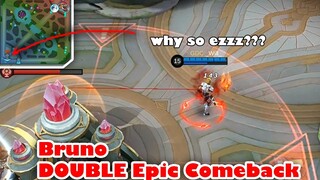 Bruno DOUBLE Epic Comeback