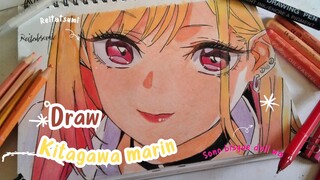 Menggambar Kitagawa Marin//coloring//Sono bisque doll wa🕊️❤️