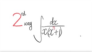 2nd way: integral ∫1/(x (x^n+1)) dx