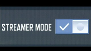 Never turn on the Streamer Mode