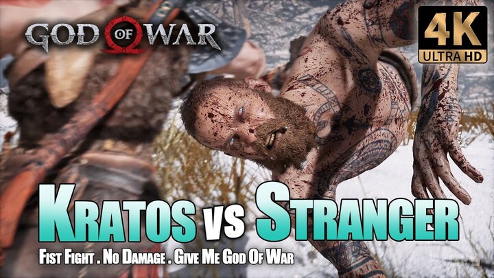 GOD OF WAR PC - Kratos vs Baldur first encounter [4K 60FPS PC]