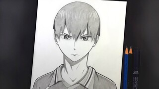 How to Draw KAGEYAMA TOBIO [Haikyuu] - Step by step