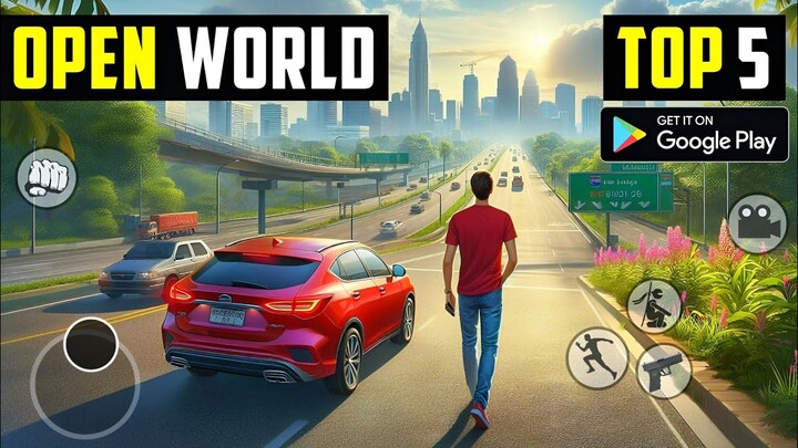 Top 5 New Open World Games For Android like gta 5 l Best offline games for android