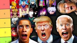 Presidential Opinions: Strongest Anime Characters According to Biden, Trump, Obama (ALL PARTS)