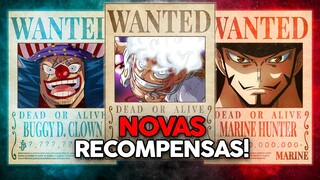 REVELADO! 😱 RECOMPENSAS DE ONE PIECE ATUALIZADAS PÓS-WANO!