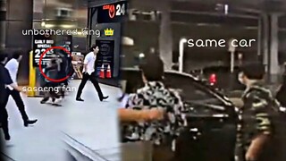 Weird guy attacks Kim Taehyung + Taekook same car + BTS in new york
