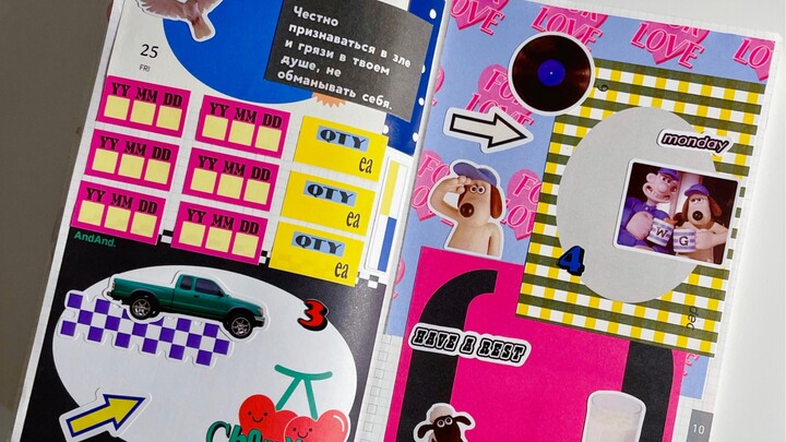 Buku Harian Tempel Dinding Imersif! Gaya Retro Amerika Memang Terbaik!