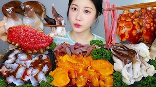[ONHWA] The chewing sounds of sea cucumbers, sea pineapples, sea intestines, and bird shells! Raw se