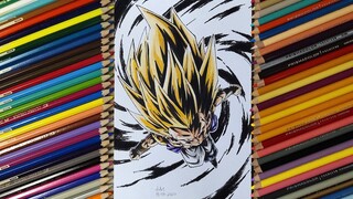 Drawing Gotenks Super Saiyan 3 From Dragon Ball Z (DBZ)