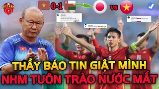 Sau Trận Thua, HLV Park Báo Tin Giật Mình Ngã Ngửa Sang Nhật, NHM Tuôn Trào Nước Mắt