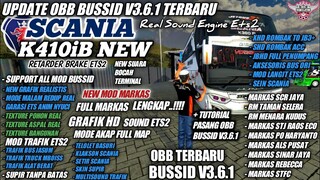 UPDATE OBB BUSSID V3.6.1 SOUND ETS2 SCANIA TERBARU | GRAFIK HD FULL MARKAS | BUS SIMULATOR INDONESIA