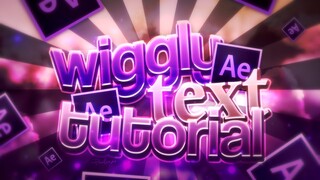 WIGGLY TEXT // After Effects Tutorial