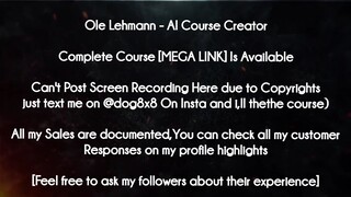 Ole Lehmann course - AI Course Creator download