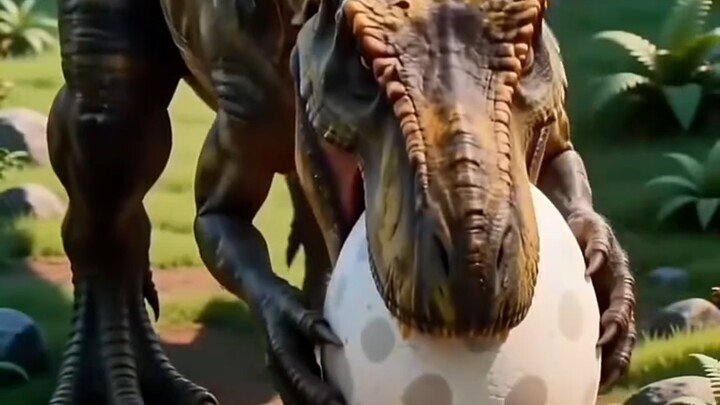 Gugu Gagga kicked away the Tyrannosaurus rex’s dinosaur egg.