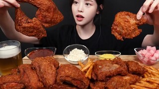【Subtitel Bahasa Mandarin Boki】Paha ayam goreng tepung yang super besar dan renyah, langsung lepas d