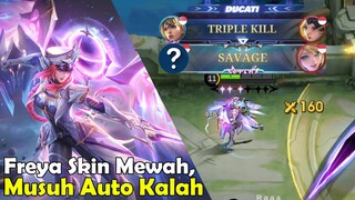 Freya Skin Mewah, Musuh Auto Kalah || Review Skin Freya Legend mobile legends