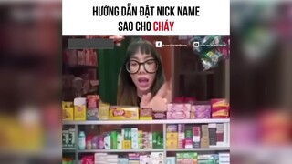 Đặt name sao cho tráy🤣