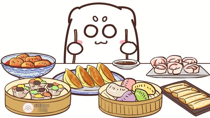 Anime|Original Anime Eating Broadcast|Eating Dumplings